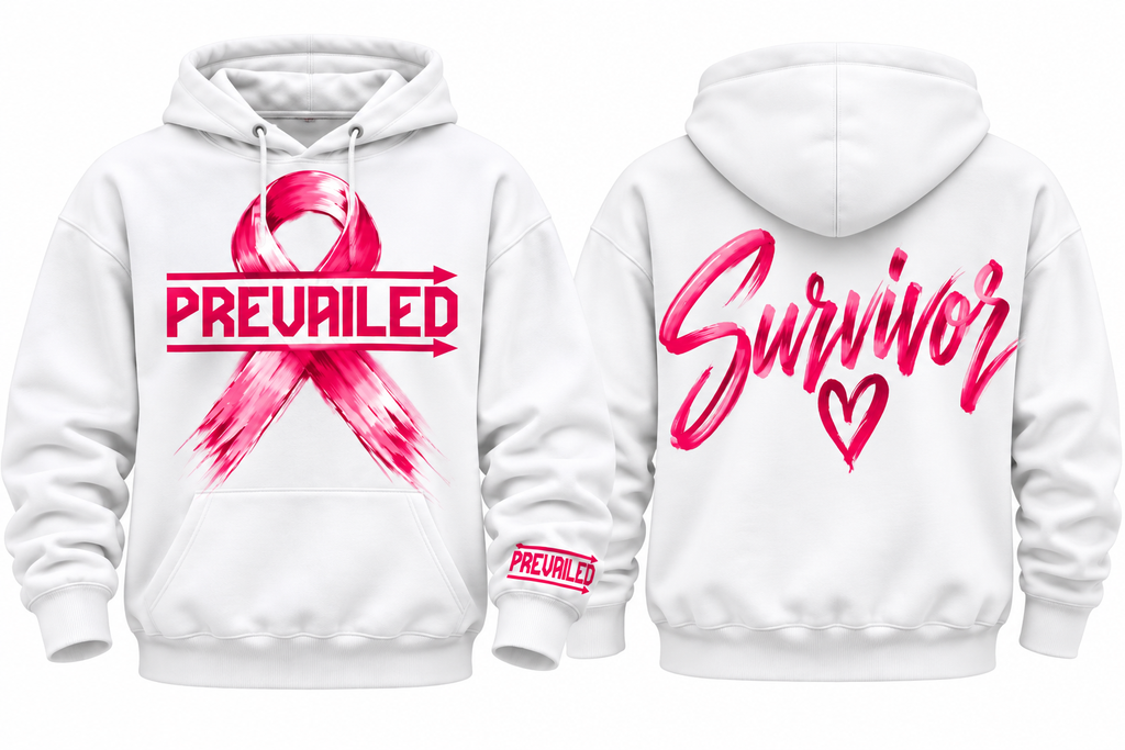 Prevailed Breast Cancer Survivor Hoodie