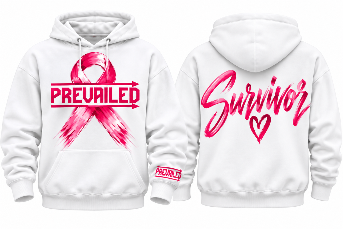 Prevailed Breast Cancer Survivor Hoodie