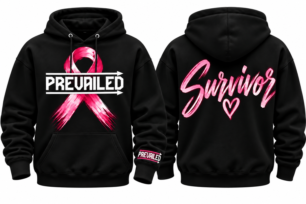 Prevailed Breast Cancer Survivor Hoodie