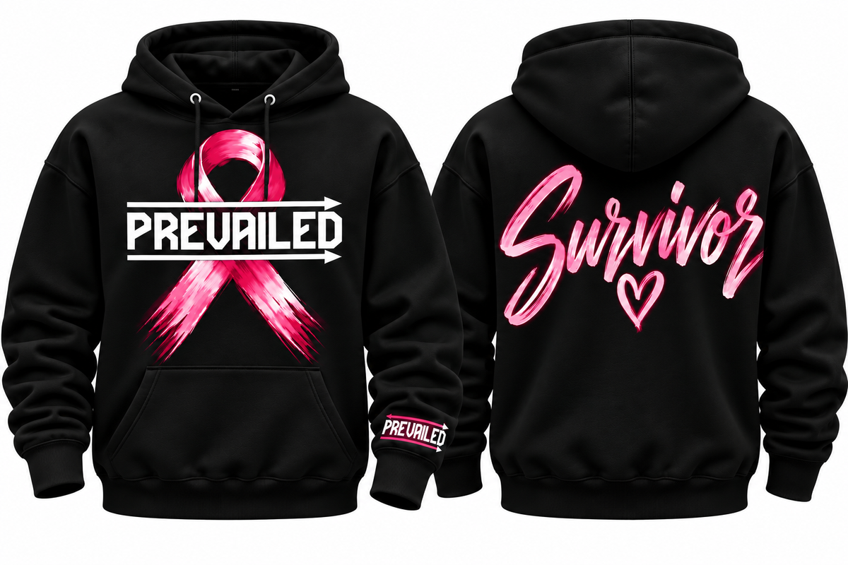 Prevailed Breast Cancer Survivor Hoodie